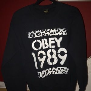 Black 1989 Obey Crew Neck